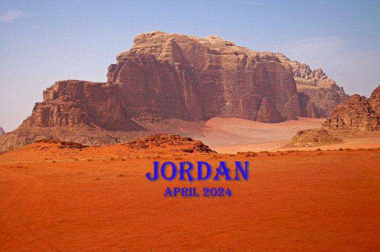 Trip to Jordan. 13th - 21st April 2024