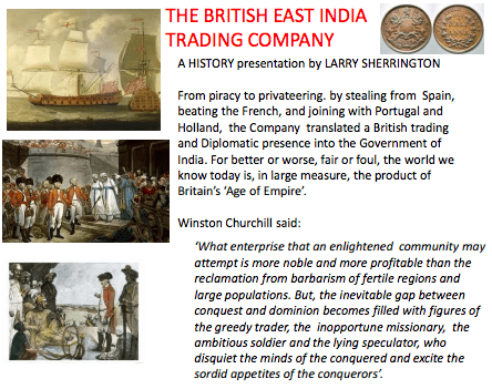 140331 History Talk: 31st March The British East India Trading Company